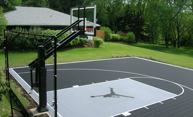 Half Basketball Court 45 X50 Court Surfaces